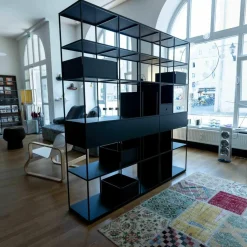 Regal Metall Fenix Schwarz mit Schüben