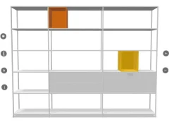 Regal Minima 3.0 MDF Matt Weiß