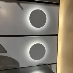 Regal Mit Bar Studimo Korpus Lack Gold Metallic M09 Front Mattglas Optiwhite Graphit T39 Grau Rückwand Lack Seegrün M86 Grün