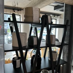 Regal Nuvola Rossa Buche Schwarz Lackiert Zusammenklappbar