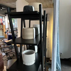 Regal Nuvola Rossa Buche Schwarz Lackiert Zusammenklappbar