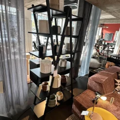 Regal Nuvola Rossa Buche Schwarz Lackiert Zusammenklappbar