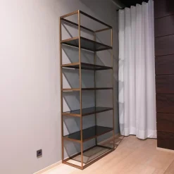 Regal Omega Gebürstetes Messing Finish Inklusive Glasplatten