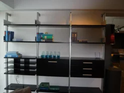 Regal Quattro Plus Aluminium Silber Böden und Hänge-Elemente Lack Schwarz