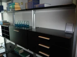 Regal Quattro Plus Aluminium Silber Böden und Hänge-Elemente Lack Schwarz