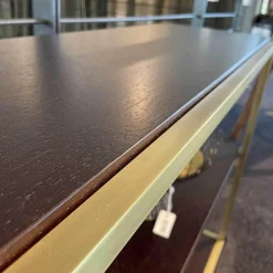 Regal Sideboard Bronxx Messing Geschliffen Brüniert Einlegeplatte Wenge