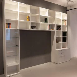 Regal Studimo Lackiert Matt M03 Schneeweiß mit Überbau