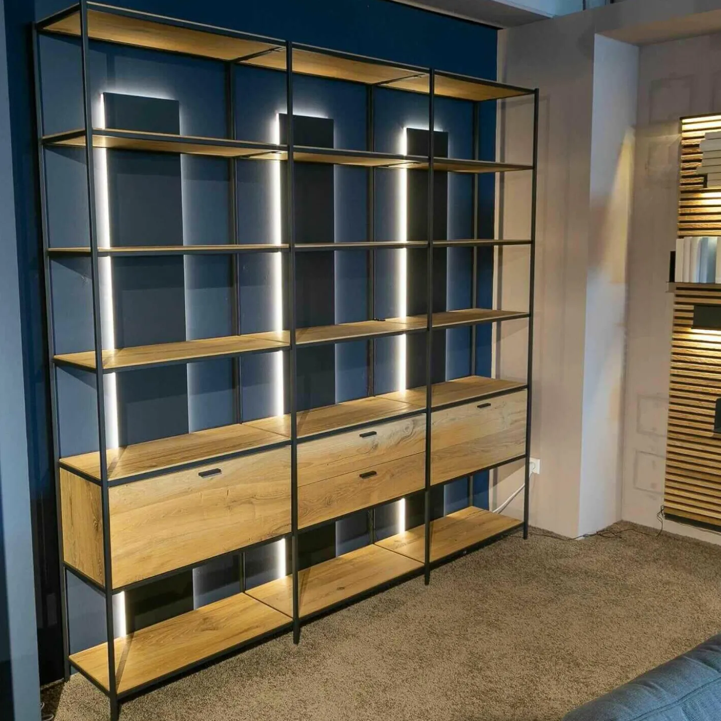 Regalelement Schöner Wohnen Line Massivholz Eiche Rustico Hell Geölt