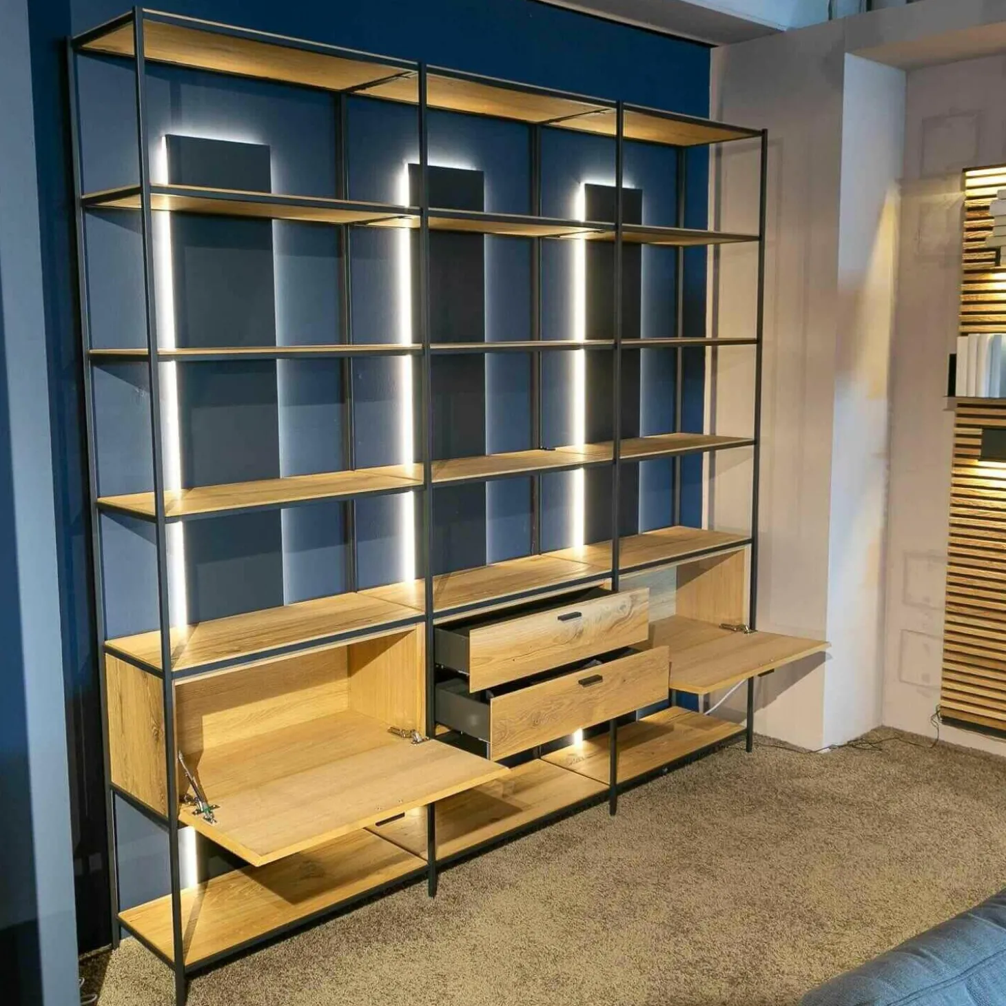 Regalelement Schöner Wohnen Line Massivholz Eiche Rustico Hell Geölt