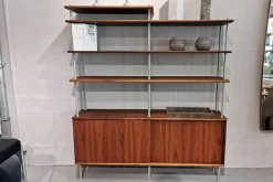 Regalkombination BM0253 Walnuss Geölt Abstandshalter Metall Grau Lackiert