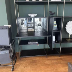 Regalsystem BC 06 Room 68 Eiche Schwarz Gebeizt Und Lackiert Gestell Aluminium Eloxiert 33 Bronze