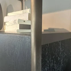 Regalsystem BC 06 RooM68 Eiche Schwarz Gebeizt Und Aluminium Eloxiert C33 Bronze