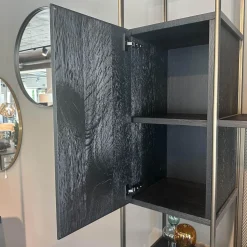 Regalsystem BC 06 RooM68 Eiche Schwarz Gebeizt Und Aluminium Eloxiert C33 Bronze