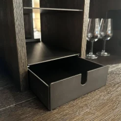 Regalsystem BC 06 RooM68 Eiche Geräuchert Anthrazit Geölt Und Aluminium Bronze Eloxiert