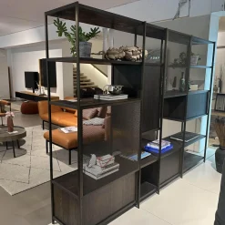 Regalsystem BC 06 RooM68 Eiche Geräuchert Anthrazit Geölt Und Aluminium Bronze Eloxiert