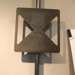 Regalsystem Hector Fachböden Eiche Schwarz Ständer Zinnfarbig Mit Schreibtischklappe Und Schüben Schwarz