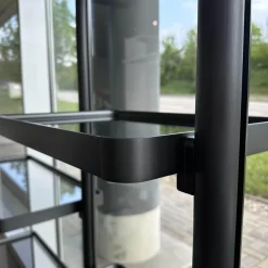 Regalwand Hector Rauchglas Mit Rahmen Zinnfarben