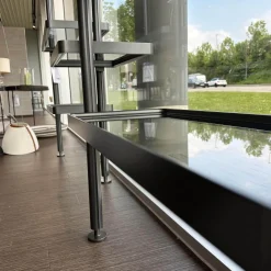 Regalwand Hector Rauchglas Mit Rahmen Zinnfarben