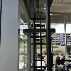 Regalwand Hector Rauchglas Mit Rahmen Zinnfarben