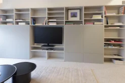 Regalwand Studimo Lack Greige 08 Mattglas Optiwhite