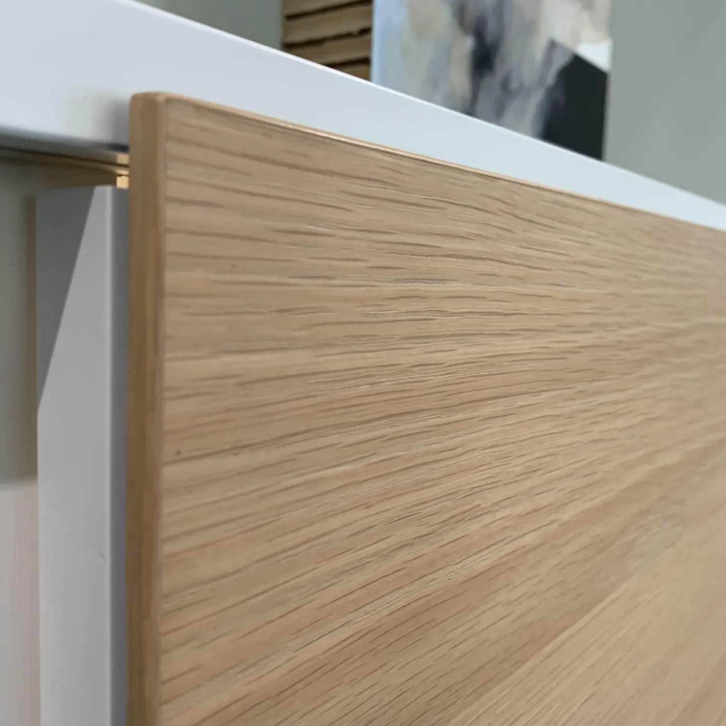 Regalwand Studimo Lack Matt M03 Schneeweiß mit TV-Paneel