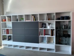 Regalwand Vita Breite 390 Mattlack Weiß Fenix Schwarz