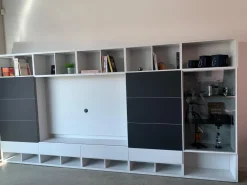 Regalwand Vita Breite 390 Mattlack Weiß Fenix Schwarz