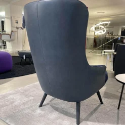 Relaxsessel 375 / 377 Bezug Rücken Vintage 1437 Night Blue Sitz Harald 2 792 Ocean