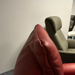 Relaxsessel 7068 Cumulus Mini Leder 27 Eleganza Campari Rot Mit Elektrischer Verstellung Inklusive Akku