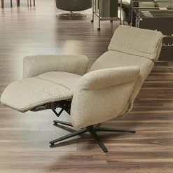 Relaxsessel 7150 Easy Swing Stoff Bodyflux 8 Farn Sternfuß Pulverbeschichtet Anthrazit