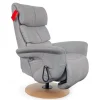 Relaxsessel 7428 Easy Swing XL Nappe Leder 22 Soft Asche Grau Holzteller Buche 2 Motorig Mit Aufstehhilfe