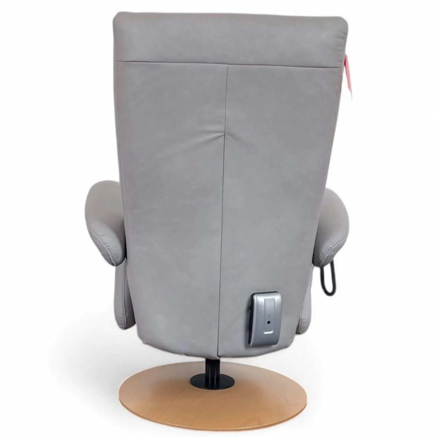 Relaxsessel 7428 Easy Swing XL Nappe Leder 22 Soft Asche Grau Holzteller Buche 2 Motorig Mit Aufstehhilfe