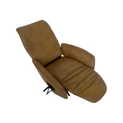 Relaxsessel 7928 Easyswing M Longlife Leder Eleganza Mais Braun Sternfuß Edelstahloptik Drehbar