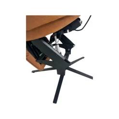 Relaxsessel 7162 S Lounger Stoff 13 Nevada Cognac Braun Sternfuß Schwarz Inklusive Aufstehhilfe