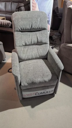 Relaxsessel 9051 Stoff Aquaclean 03 Sudan Grau 2-Motorisch mit Aufstehhilfe