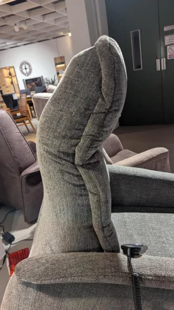 Relaxsessel 9051 Stoff Aquaclean 03 Sudan Grau 2-Motorisch mit Aufstehhilfe