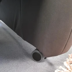 Relaxsessel 50025 Stoff Frisco Kiesel Grau Fuß Rollen