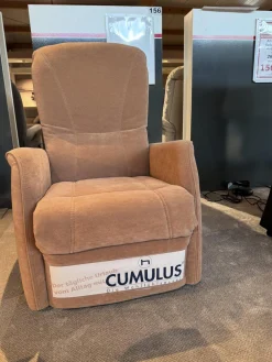 Relaxsessel 7568 Stoff Nougat Braun mit motorischer Verstellung