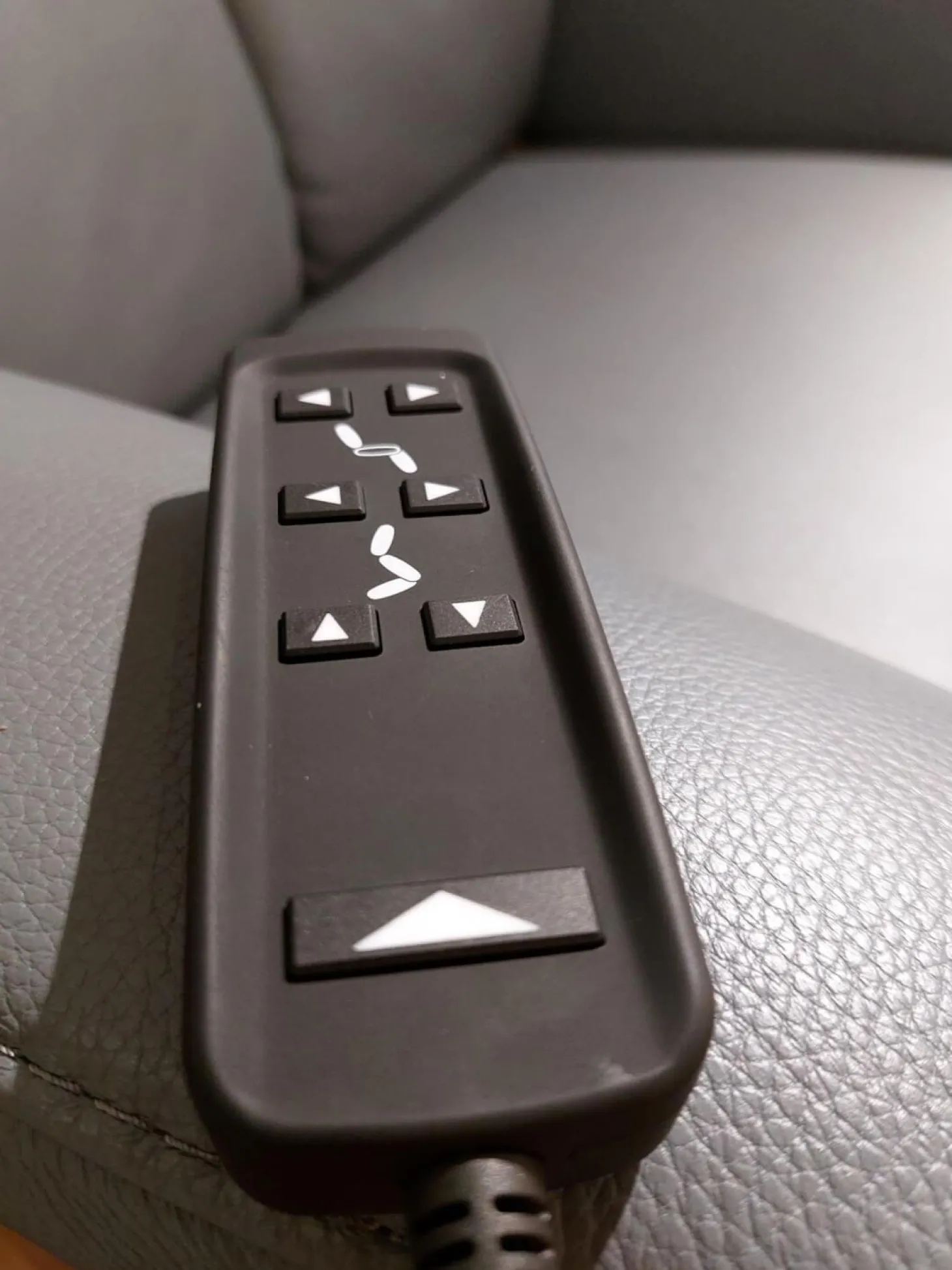 Relaxsessel 7727 Type 86O Leder Longlife Rustica Azuro Grau Blau Tellerfuß Stahl Anthrazit Mit Verstellungen 2 Motorisch