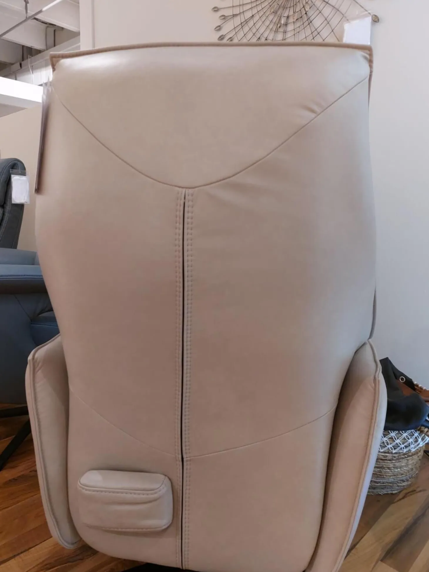 Relaxsessel 7911 Type 45V Leder Soft Nappa Island Beige Braun Sternfuß Stahl Anthrazit Mit Verstellung 1 Motorisch