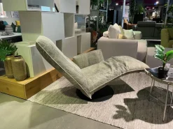 Relaxsessel Baboo Leder China White 2440 40 Grün Grau Gestell Rund Schwarz Matt Inklusive Akku