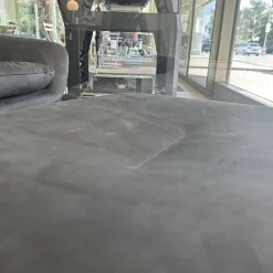 Relaxsessel Caruzzo Leder Danza 100 Phantom Anthrazit Fuß Pure 4 Strahlig Aluminium Poliert Mit Hocker