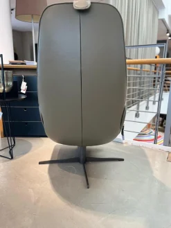 Relaxsessel Cosy Ghost Leder Lipano Olivia Braun grün mit Verstellfunktion