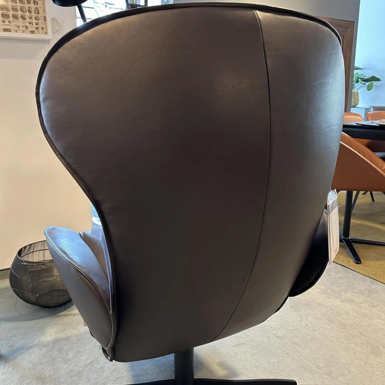 Relaxsessel Daydreamer JR 7450 Leder Lipando Fondente Braun 4 Stern Fuß Gewellt Schwarz Stufenlos Verstellbar