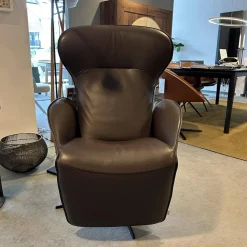 Relaxsessel Daydreamer JR 7450 Leder Lipando Fondente Braun 4 Stern Fuß Gewellt Schwarz Stufenlos Verstellbar