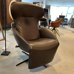 Relaxsessel Daydreamer JR 7450 Leder Lipando Fondente Braun 4 Stern Fuß Gewellt Schwarz Stufenlos Verstellbar