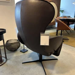 Relaxsessel Daydreamer JR 7450 Leder Lipando Fondente Braun 4 Stern Fuß Gewellt Schwarz Stufenlos Verstellbar