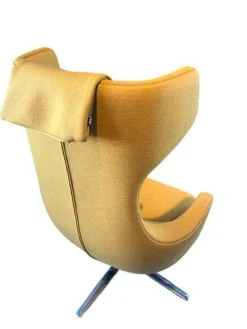 Relaxsessel Grand Repos Stoff Cosy Rapsgelb mit Ottoman