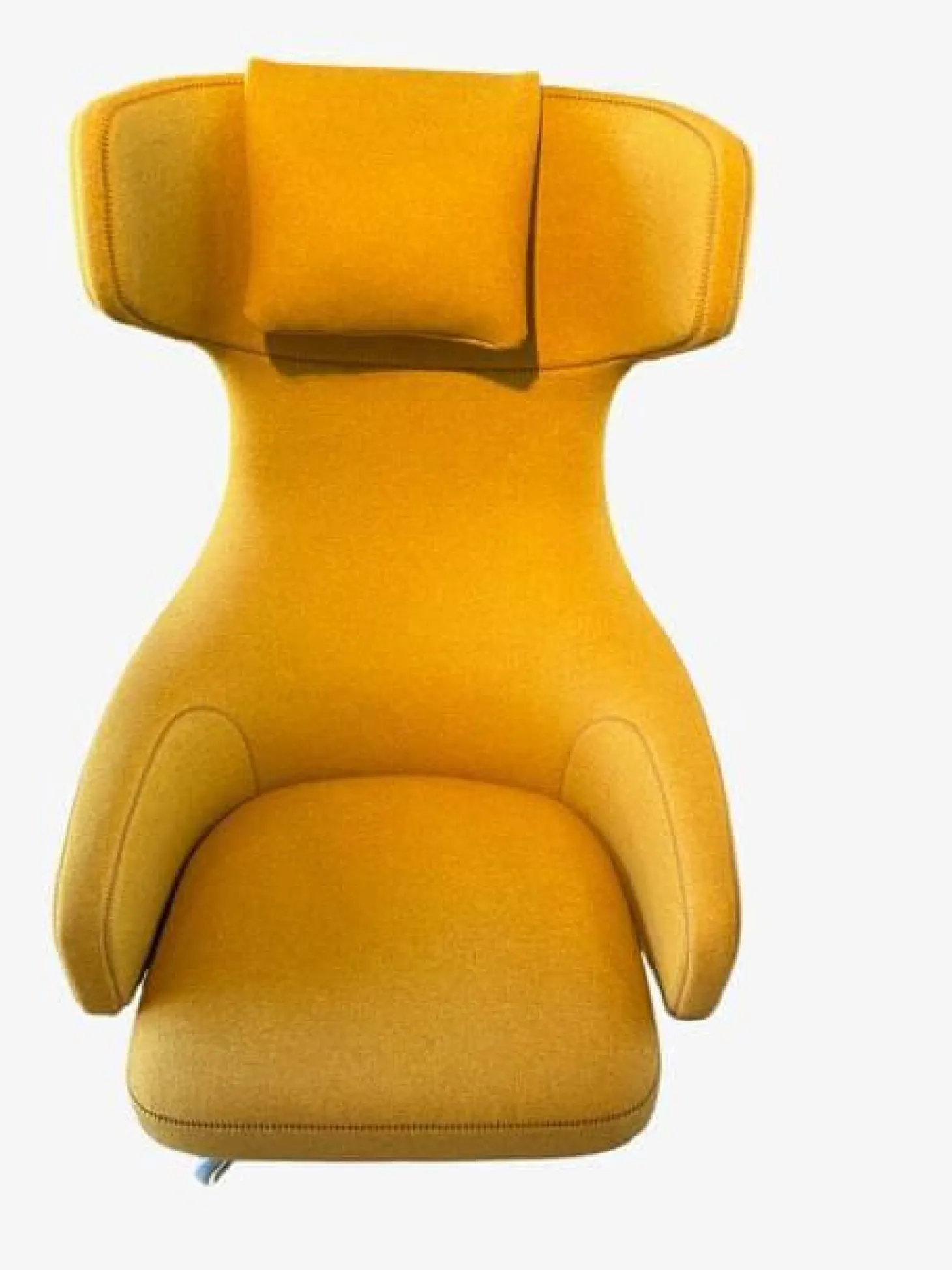 Relaxsessel Grand Repos Stoff Cosy Rapsgelb mit Ottoman