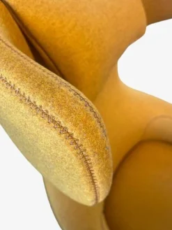 Relaxsessel Grand Repos Stoff Cosy Rapsgelb mit Ottoman